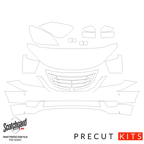 Honda Odyssey (2008-2010) - Front DIY Precut PPF Kit