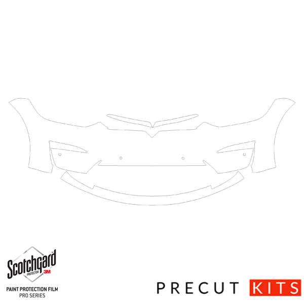 Tesla Model X Front Bumper DIY Precut PPF Kit