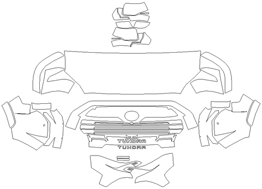 Toyota Tundra (2022-2023) - Partial Front End Precut PPF
