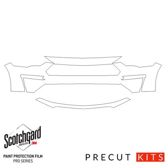Ford Mustang GT (2018-2023) - Front Bumper Precut PPF