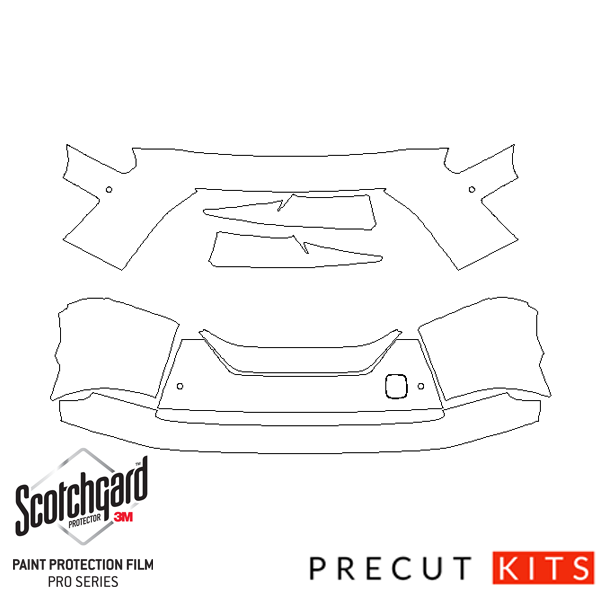 Nissan GTR (2017-2022) - Front Bumper Precut PPF