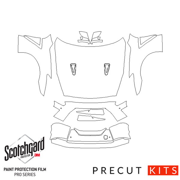 Nissan GTR (2017-2022) - Full Front End Precut PPF