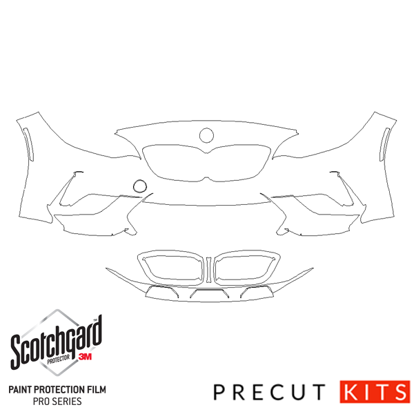 BMW F87 M2 Coupe (2016-2022) - Front Bumper Precut PPF