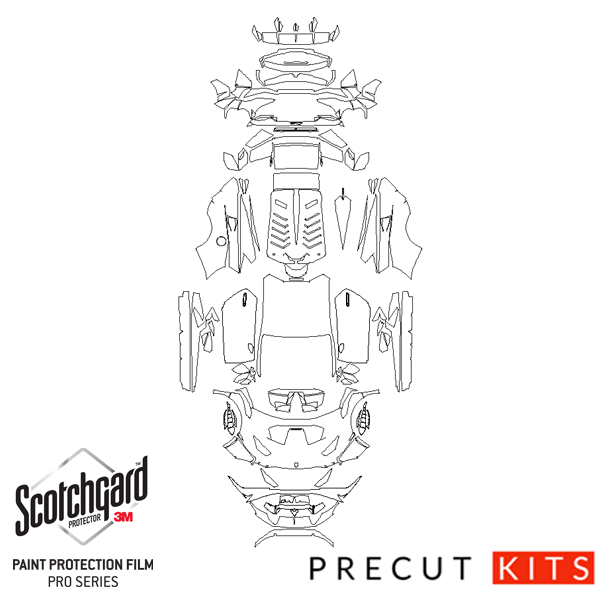 Lamborghini Huracan STO (2021-2023) Full Car PPF Precut Kit