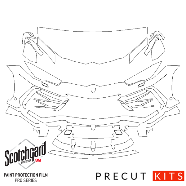 Lamborghini Urus (2018-2023) - Partial Front End Precut PPF